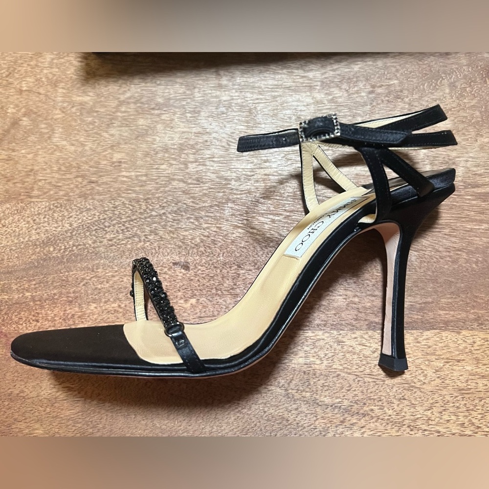 Jimmy Choo heels. Well loved & gorgeous 8 1/2